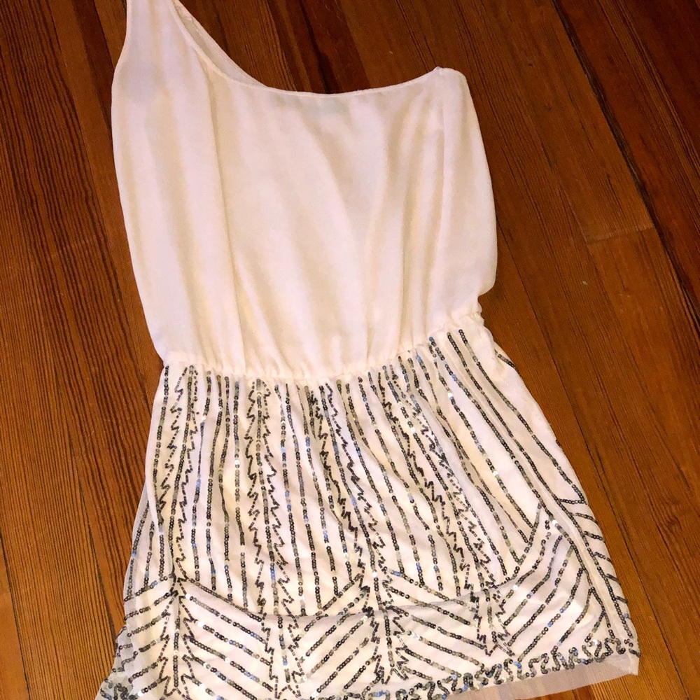 Zara baby pink embellished mini dress
